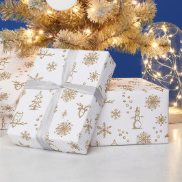 Winter Things Wrapping Paper - Schnee + Fawn Geschenkpapier