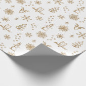 Winter Things Wrapping Paper - Schnee + Fawn Geschenkpapier (Ecke)