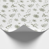 Winter Things Wrapping Paper - Schnee + Größe Geschenkpapier (Ecke)