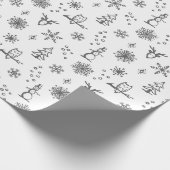 Winter Things Wrapping Paper - Schnee + Schiefer Geschenkpapier (Ecke)