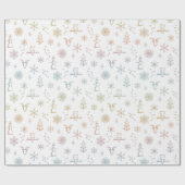 Winter Things Wrapping Paper - Snow Rainbow Sorbet Geschenkpapier (Flach)