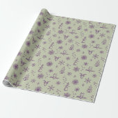 Winter Things Wrapping Paper - Tee + Pflaume Geschenkpapier (Ungerollt)