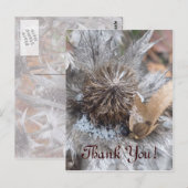 Winter Thistle - Danke Yuu Card Postkarte (Vorne/Hinten)