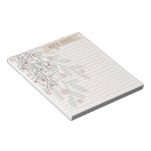 Winter thoughts hand drawn abstract mistletoe notizblock (angewinkelt)