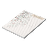 Winter thoughts hand drawn abstract mistletoe notizblock (Rotiert)
