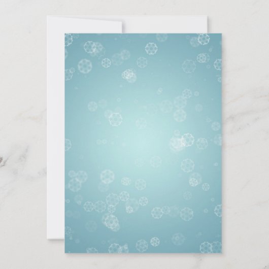 Winter Thread Ballet Tanz Einladung (Rückseite)