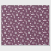 Winter Thumpenpapier - Rüben + Schnee Geschenkpapier (Flach)