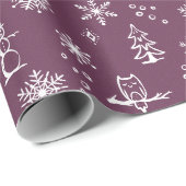 Winter Thumpenpapier - Rüben + Schnee Geschenkpapier (Rolleneckpunkt)