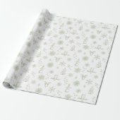 Winter Thumpenpapier - Schnee + Tee Geschenkpapier (Ungerollt)