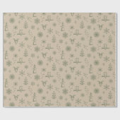 Winter Thumpenpapier - Taube + Beutel Geschenkpapier (Flach)