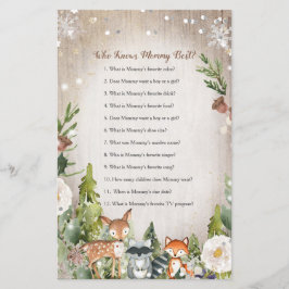 Winter Tiere Woodland, die Mama das beste Spiel ke