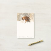 Winter-Tiger-kundenspezifische Post-Itanmerkungen Post-it Klebezettel (Auf Schreibtisch)