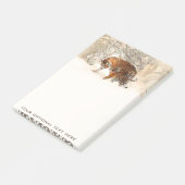 Winter-Tiger-kundenspezifische Post-Itanmerkungen Post-it Klebezettel (angewinkelt)