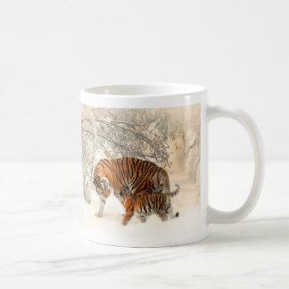 Winter-Tiger-Tassen Kaffeetasse
