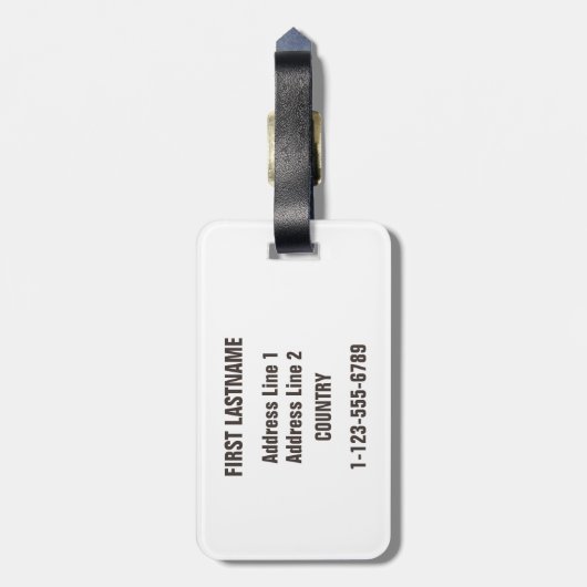 Winter-Tigergewohnheits-Gepäckanhänger Gepäckanhänger (Rückseite vertikal)