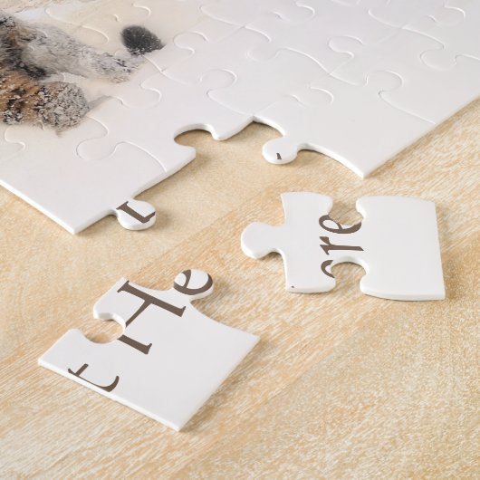 Winter-Tigergewohnheitspuzzlespiel Puzzle (Seite)