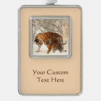 Winter Tigers Custom-Ornament
