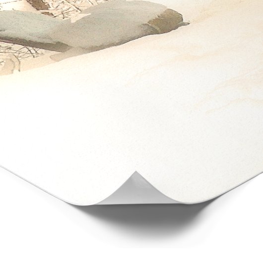 Winter Tigers Poster (Ecke)