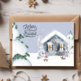 Winter Times are Beautiful Postkarte