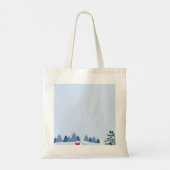 Winter Tote Bag,Beutel.Merry Christmas Image. Tragetasche (Rückseite)