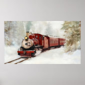 Winter Train Journey Print | Samsung Frame TV Art Poster (Vorne)