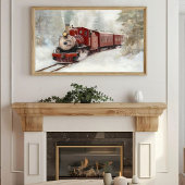Winter Train Journey Print | Samsung Frame TV Art Poster