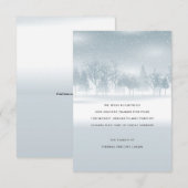 Winter-Trauerfall danken Ihnen zu kardieren Dankeskarte (Vorne/Hinten)