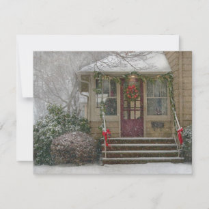 Winter - Träumen von einem weißen Weihnachtsfest Feiertagskarte