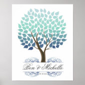 Winter Tree -100 Signature Guest Book Alternative Poster (Vorne)