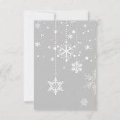 Winter Tree Baby Dusche Danke Karte (Rückseite)