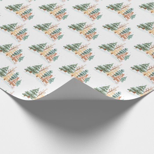 Winter Tree background Geschenkpapier (Ecke)