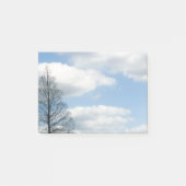 Winter Tree Blue Cloud Sky Post-it Klebezettel (Vorderseite)