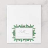 Winter Tree Branches Hochzeit Platzkarte (Außenseite Aufgefaltet)