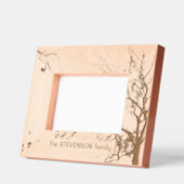 Winter Tree Familienname Laser Etched Picture Fram Geätzte Rahmen (Links)