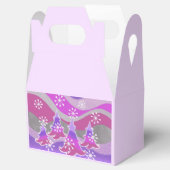Winter Tree Lila Gefälligkeitsbox Geschenkschachtel (Geöffnet)