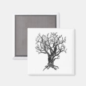 Winter Tree Magnet (Vorderseite/Rückseite)