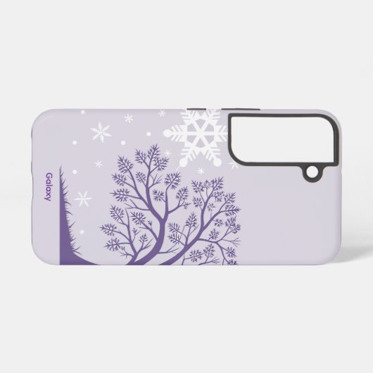 Winter Tree Melody Galaxy Case Samsung Galaxy Hülle (Rückseite (Horizontal))