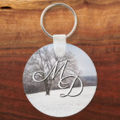 Winter Tree Schlüsselanhänger (Rückseite)