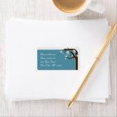 Winter Tree Snowflake Address Labels Adressaufkleber (Insitu)