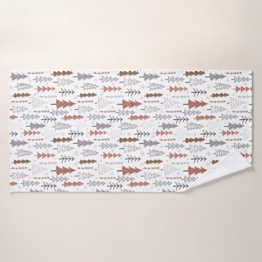 Winter Trees Bath Handtücher (Badehandtuch)