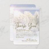 Winter Trees Beileid Vielen Dank 3,5 x 5 Karte (Vorne/Hinten)