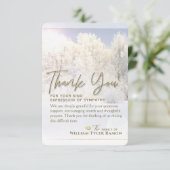 Winter Trees Beileid Vielen Dank 3,5 x 5 Karte (Stehend Vorderseite)