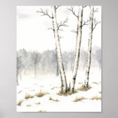 Winter Trees Fine Art Print Poster (Vorne)