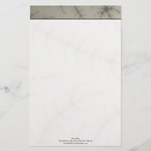 Winter Trees Fraktal Briefpapier (Vorderseite)