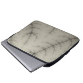 Winter Trees Fraktal Laptopschutzhülle (Vorne Knopf)