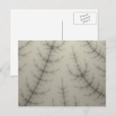 Winter Trees Fraktal Postkarte (Vorne/Hinten)