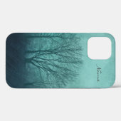 Winter Trees Green Gothic Case-Mate iPhone Hülle (Rückseite (Horizontal))