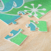 Winter Trees Green-Puzzle Puzzle (Seite)