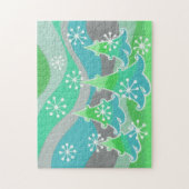 Winter Trees Green-Puzzle Puzzle (Vertikal)