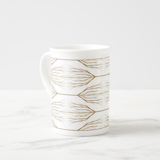 Winter Trees Knochen China Tasse (Vorderseite Links)